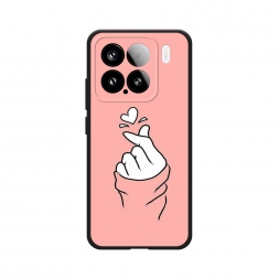 Матовый силиконовый чехол Любовь-щелк на Xiaomi 15