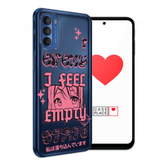 Силиконовый чехол Feel empty на Motorola Moto G41