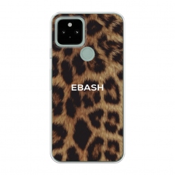 Силиконовый чехол Ebash на леопарде на Google Pixel 5