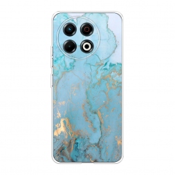 Силиконовый чехол Голубой мрамор рисунок на Tecno Spark 30 Pro