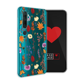 ����������� ����� Orange Purple flowers �� Xiaomi Mi Note 10/Mi Note 10 Pro