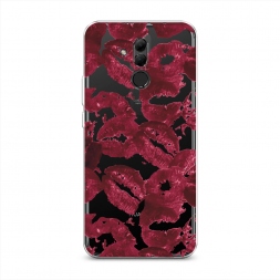 Силиконовый чехол Помада паттерн 2 на Huawei Mate 20 Lite