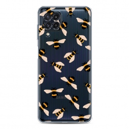 Силиконовый чехол Пчёлы паттерн на Samsung Galaxy M22