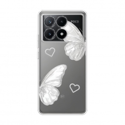 ����������� ����� white butterflies 2 �� Xiaomi POCO X6 PRO 5G