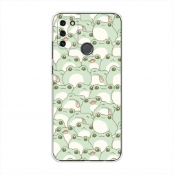 Силиконовый чехол Море жабок на Honor 9A