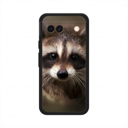 Матовый силиконовый чехол Енот на Google Pixel 8A