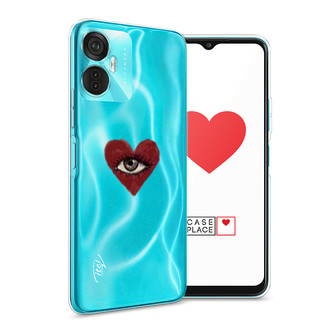 Силиконовый чехол heart eye 2 на Itel Vision 5 plus