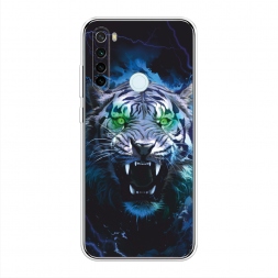 Силиконовый чехол Сверкающие глаза тигра на Xiaomi Redmi Note 8T