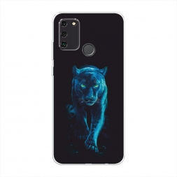 Силиконовый чехол Пантера в лунном свете на Honor 9A