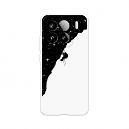 Soft touch белый Скалолаз в космосе на Xiaomi 15