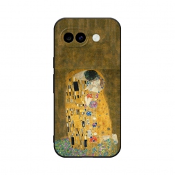 Матовый силиконовый чехол Поцелуй Гюстава Климта на Google Pixel 10A