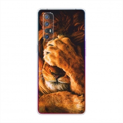 Силиконовый чехол Львиный стыд на Oppo Reno 3 Pro