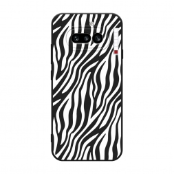 Матовый силиконовый чехол Зебра на Nothing Phone 4a