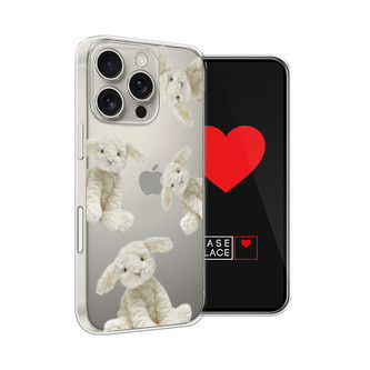 Силиконовый чехол Плюшевые овечки на iPhone 16 Pro