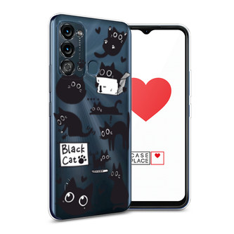����������� ����� Black cat doodles �� Itel Vision 3