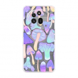 Силиконовый чехол Пастельные грибы на Nothing Phone 3a Pro