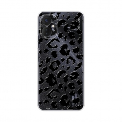 Силиконовый чехол Чёрные леопардовые пятна на Tecno Spark 9 Pro