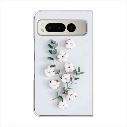 Силиконовый чехол Веточка хлопка на Google Pixel Fold