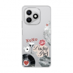 Силиконовый чехол xoxo lucky girl 2 на Honor X8d