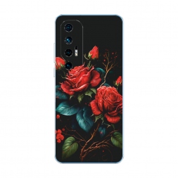 Силиконовый чехол Готичные розы на Xiaomi Mi 10S