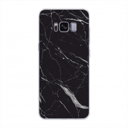 Силиконовый чехол Черный минерал на Samsung Galaxy S8 Plus
