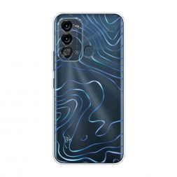 Силиконовый чехол Blue lines на Itel Vision 3