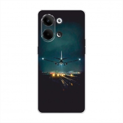 Силиконовый чехол Ночной рейс на Oppo Reno 9