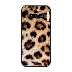 Матовый силиконовый чехол Леопардовый принт на Nothing Phone 4a