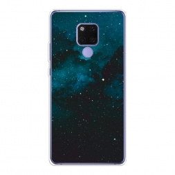 Силиконовый чехол Синий космос на Huawei Mate 20X