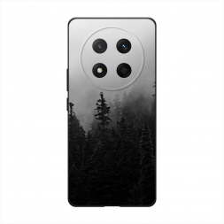 Матовый силиконовый чехол Туманный лес на Honor X60 Pro