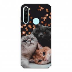 Силиконовый чехол Кошачьи обнимашки на Xiaomi Redmi Note 8