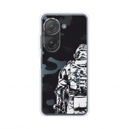 Силиконовый чехол Спина солдата на Asus ZenFone 9