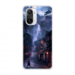 Силиконовый чехол Одинокий самурай на Xiaomi Poco F3