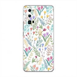 Силиконовый чехол Полевые цветы рисунок на Honor 30 Pro Plus