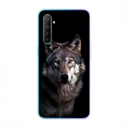 Силиконовый чехол Волчий взгляд на Realme XT