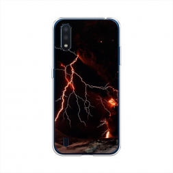 Силиконовый чехол Молния 4 на Samsung Galaxy M01