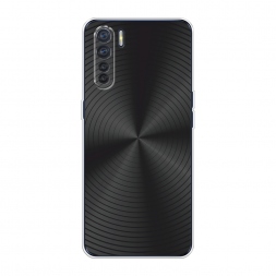 Силиконовый чехол Чёрный винил на Oppo A91