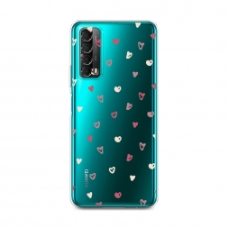 Силиконовый чехол Рисунок из сердечек на Huawei P Smart 2021