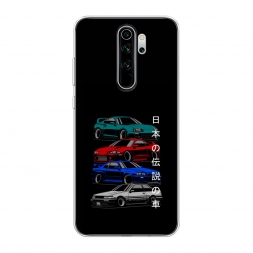 Силиконовый чехол JDM Legend cars на Xiaomi Redmi Note 8 Pro