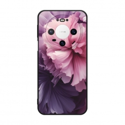 Матовый силиконовый чехол Фиолетовые бутоны на Huawei Mate 80