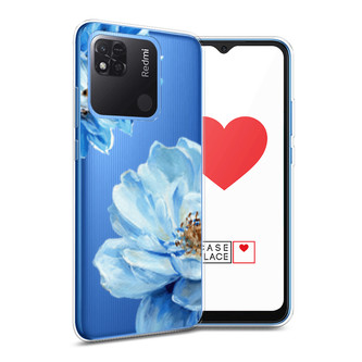 Силиконовый чехол Голубые клематисы на Xiaomi Redmi 10A