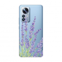 Силиконовый чехол Лавандовые стебли на Xiaomi 12 Pro