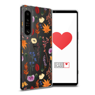 ����������� ����� Orange Purple flowers �� Sony Xperia 1 IV