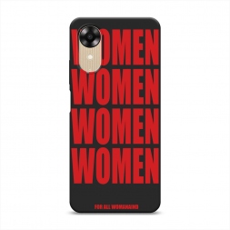 Матовый силиконовый чехол WOMEN на Oppo A17K