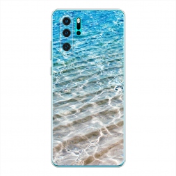 Силиконовый чехол Волны 10 на Huawei P30 Pro