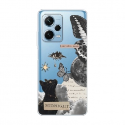 Силиконовый чехол midnight collage на Redmi Note 12 Pro Plus