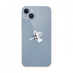 Силиконовый чехол Сердечко минимализм на iPhone 14 Plus