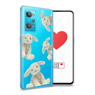 Силиконовый чехол Плюшевые овечки на Realme GT 2