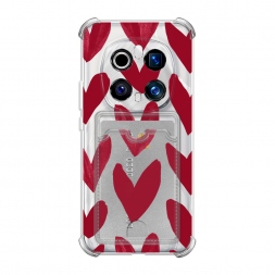 Карман Красные сердечки рисунок на Honor Magic 7 Pro