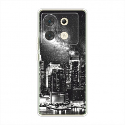 Силиконовый чехол Ночной Нью-Йорк на Infinix Zero 30 5G